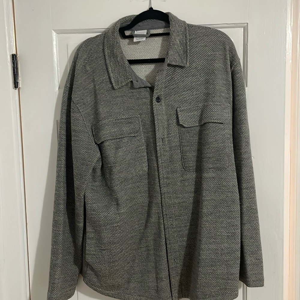 Zara Marled Shirt Jacket
